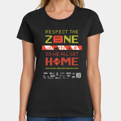 Respect The Zone - Ladies Heavy Cotton 100% Cotton T Shirt Thumbnail